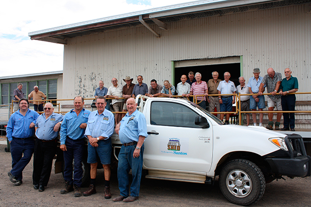 Narrabri Men's Shed receive ute vehicle from Santos